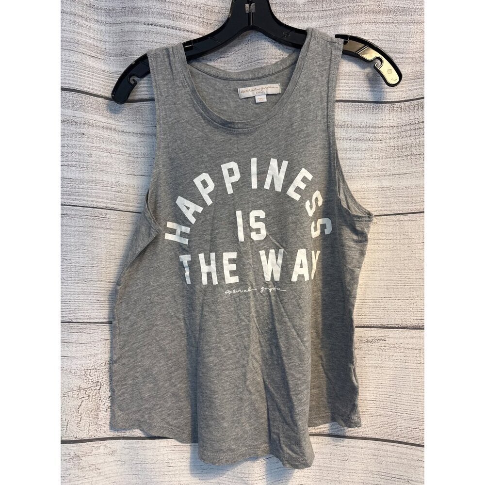 Spiritual Gangster "Happiness Is The Way" Tank Top Size S